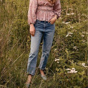 J.Crew Slouchy Boyfriend Jeans in Simsberry Wash Size 31P AV761